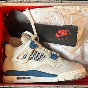 Nike Air Men's Sneakers - Cream and Blue